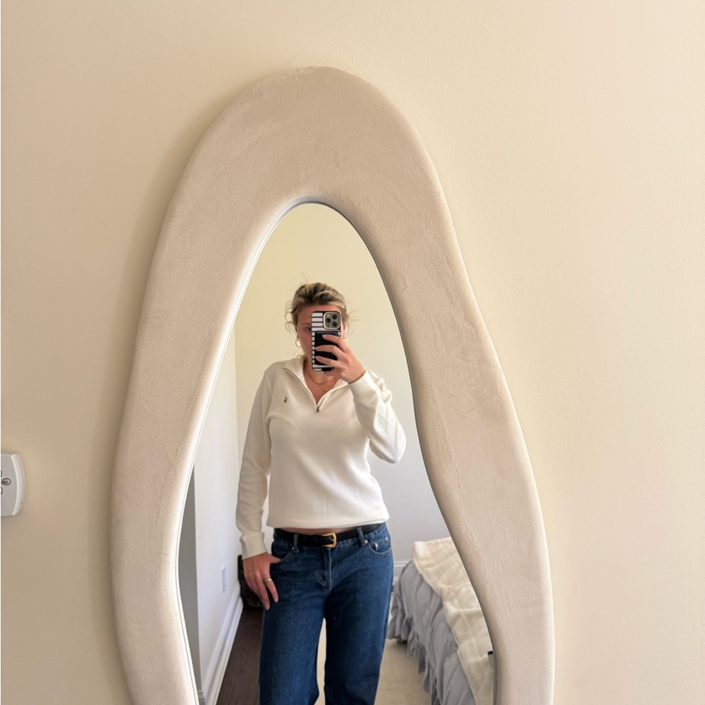 White Polo Quarter Zip